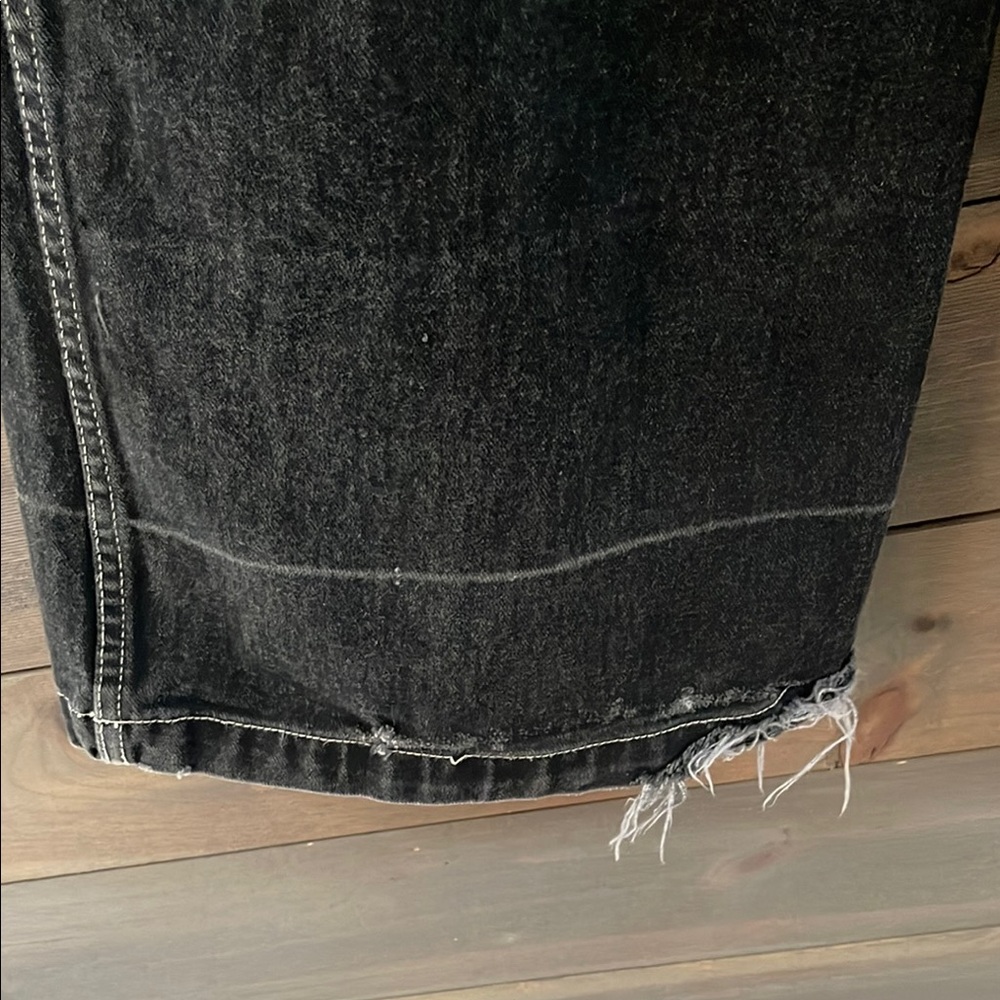 Vintage JNCO Black Wide-Leg Jeans with JNCO Embroidery - Picture 6 of 8